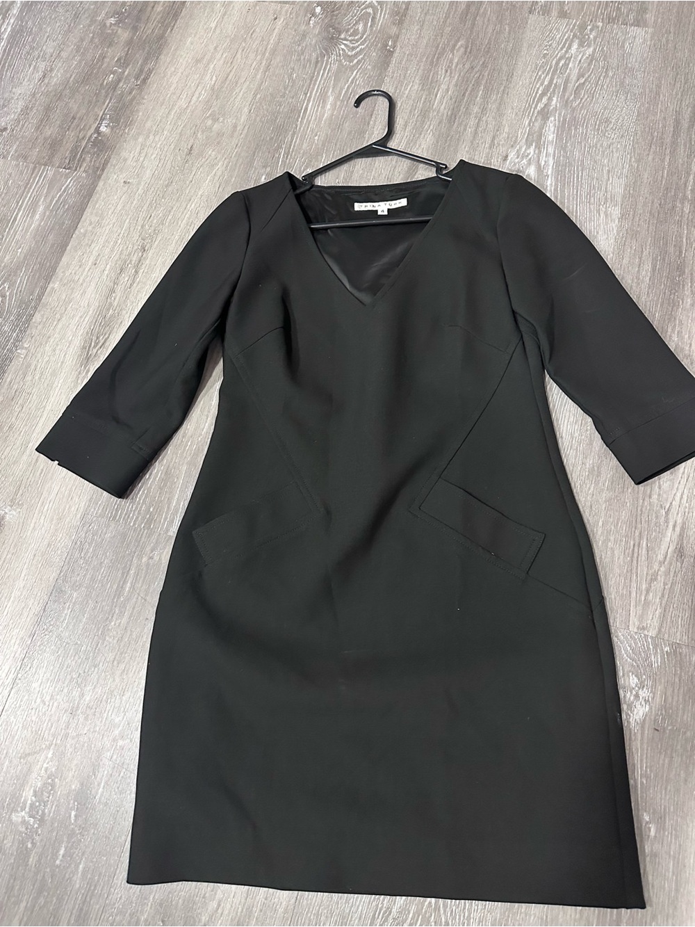 Trina Turk Black V-Neck Sheath Mini Dress - Picture 5 of 7